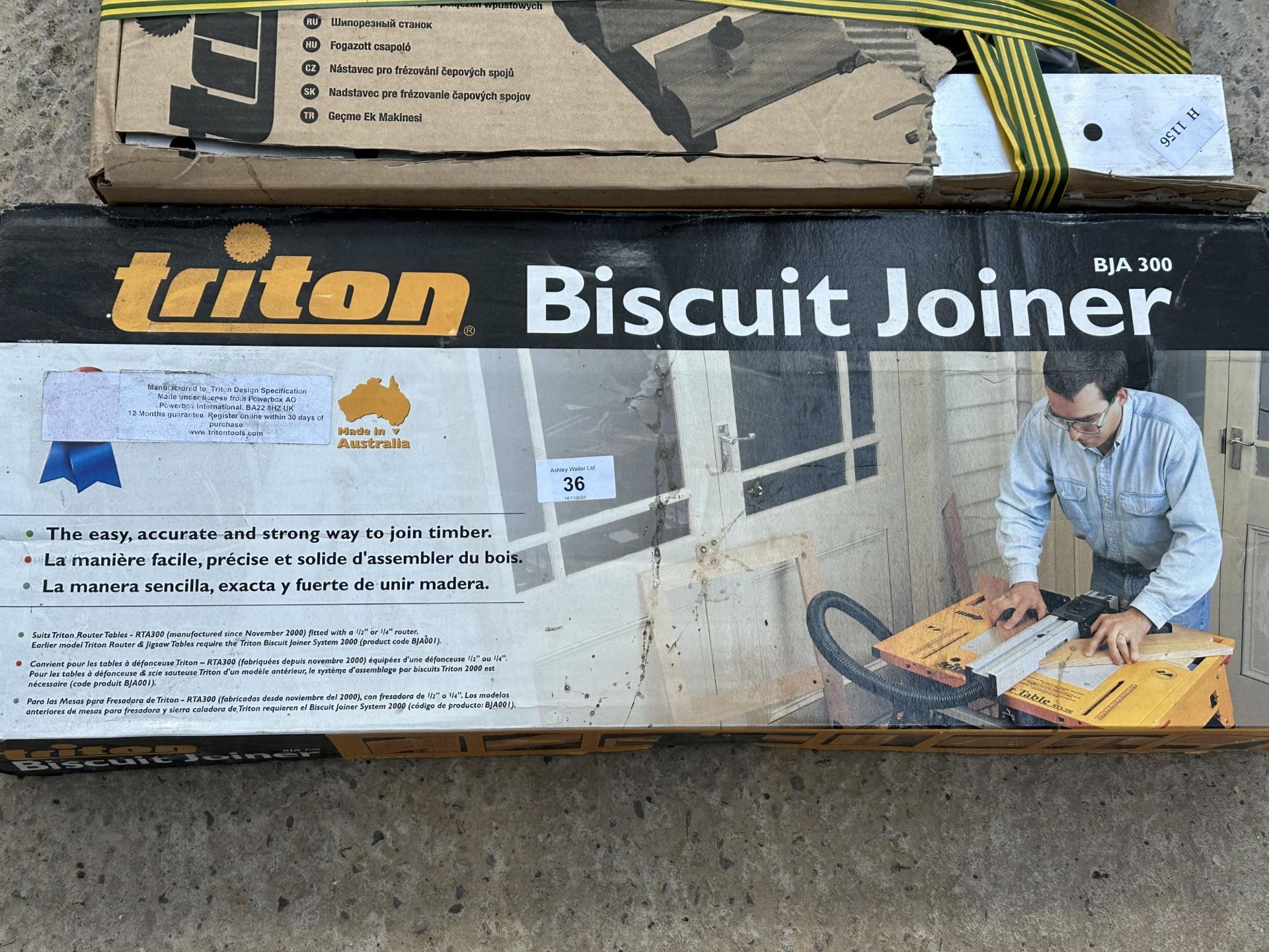 TWO BOXED TRITON BISCUIT JOINERS AND A TRITON FINGER JOINER NO VAT - Image 2 of 3