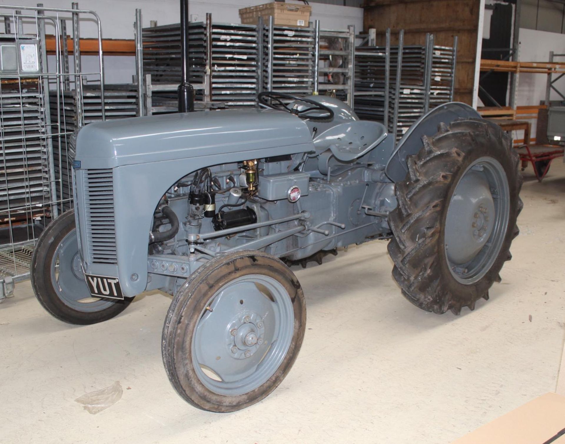 FERGUSON TED 20 TRACTOR, PETROL, REGISTRATION 143 YUT (1951) SOLD AS SEEN, NO WARRANTY NO VAT