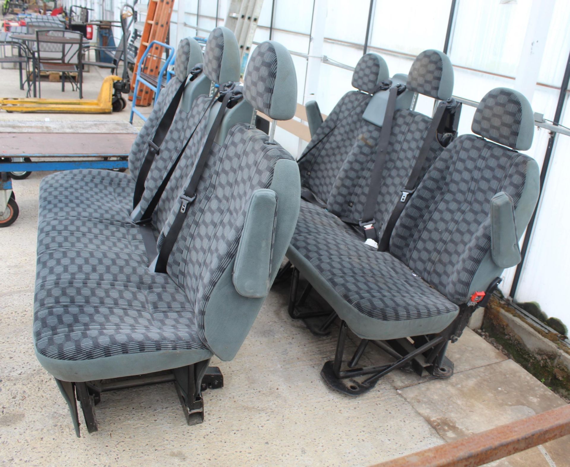 3 COACH SEATS (2 ITEMS) NO VAT - Image 2 of 2