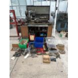 A MYFORD ML7 ENGINEER'S LATHE WITH A LARGE QUANTITY OF ACCESSORIES - NO VAT