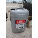 A 25 LITRE DRUM OF ANTI FREEZE NO VAT