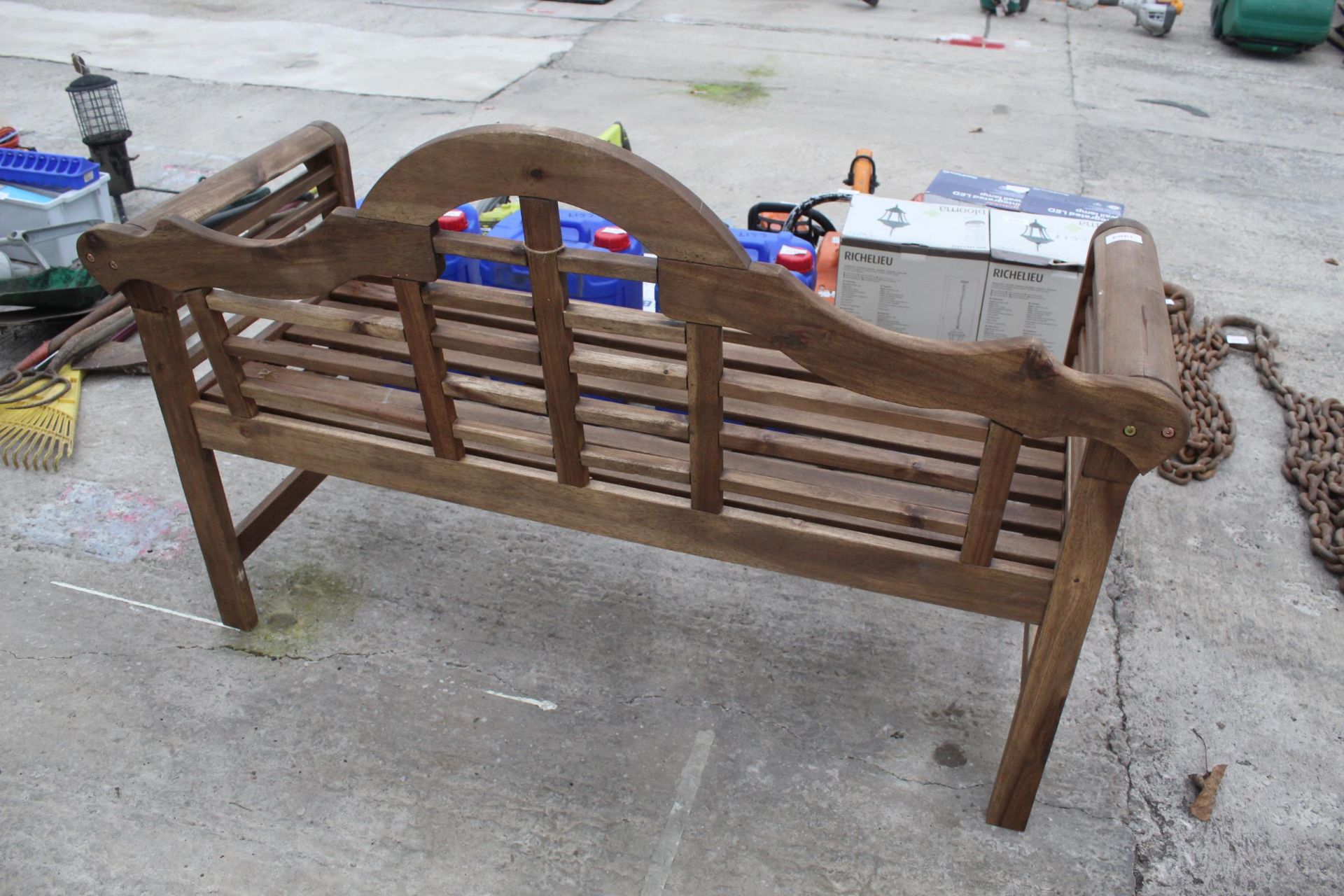 NEW HARDWOOD BENCH NO VAT - Image 2 of 2