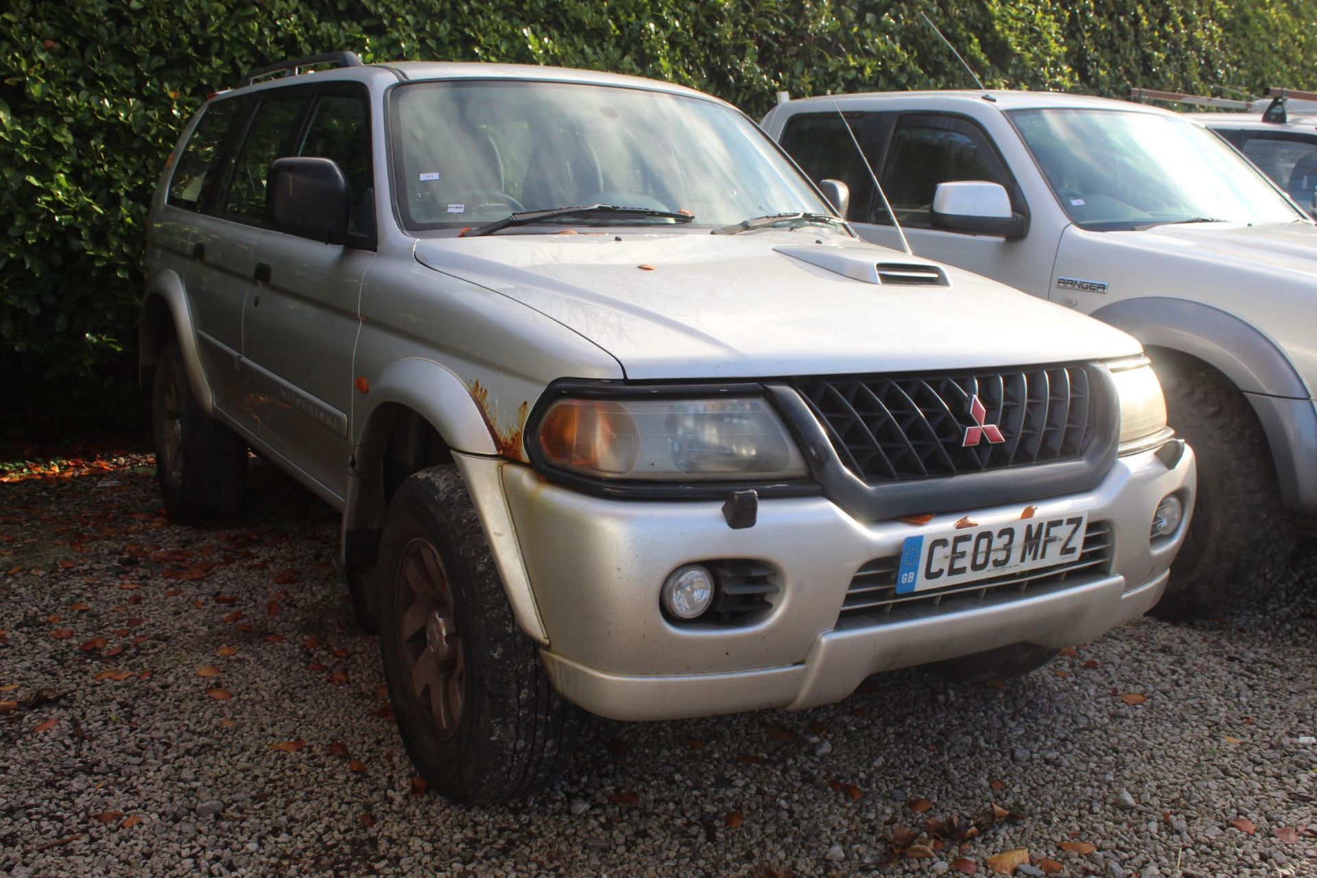 MITSUBISHIB SHOGUN SPORT, 5 DOOR, MANUAL, DIESEL, SILVER MILEAGE 134000 REG CE03MFZ (2003) MOT