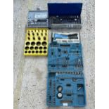 AN ASSORTMENT OF ITEMS TO INCLUDE DRILL BITS, O RINGS AND SOCKETS ETC NO VAT