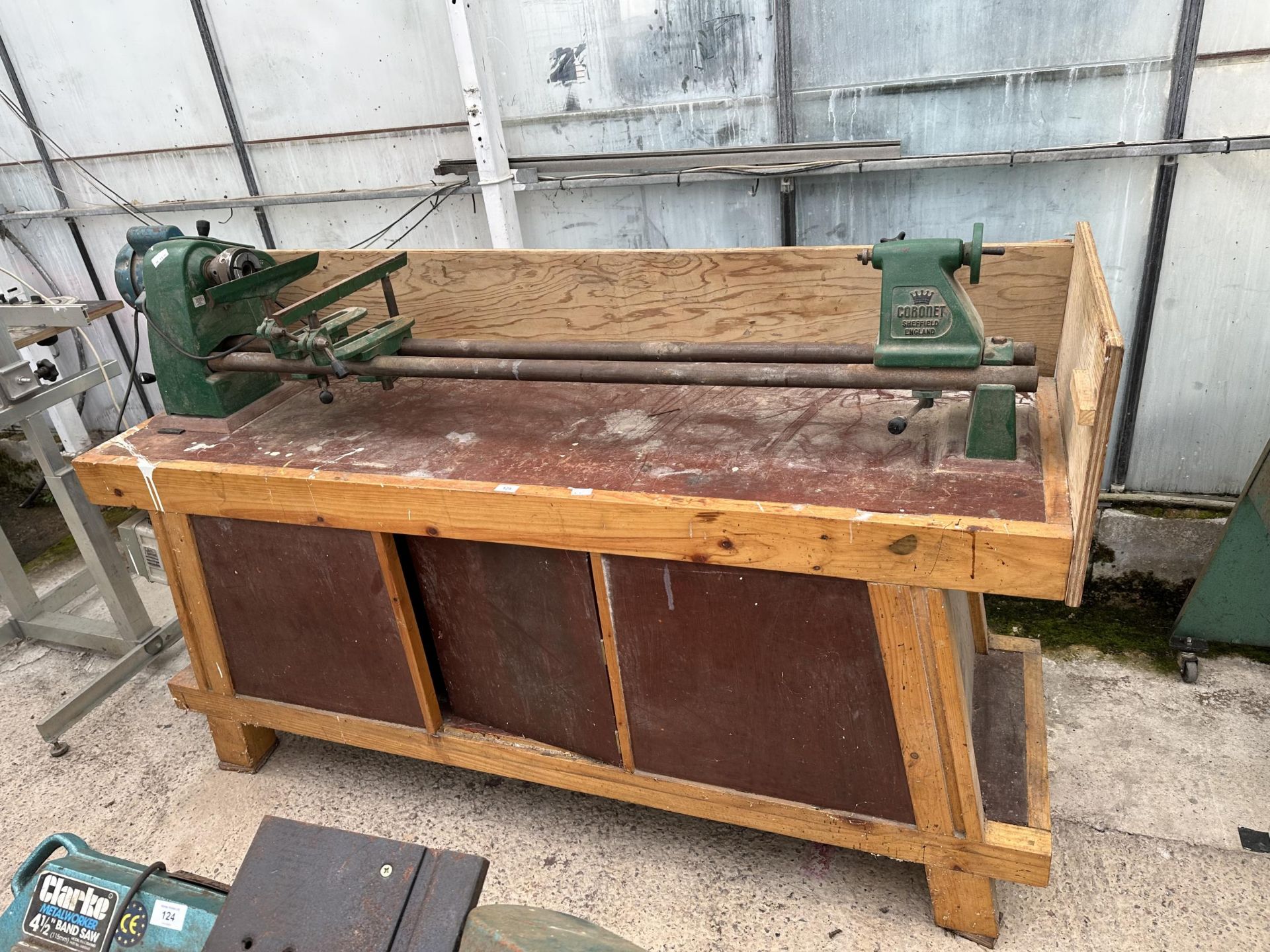 A CORONET WOOD LATHE - NO VAT