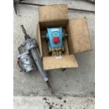 AN AS NEW CAT PUMP AND A MOTOR NO VAT