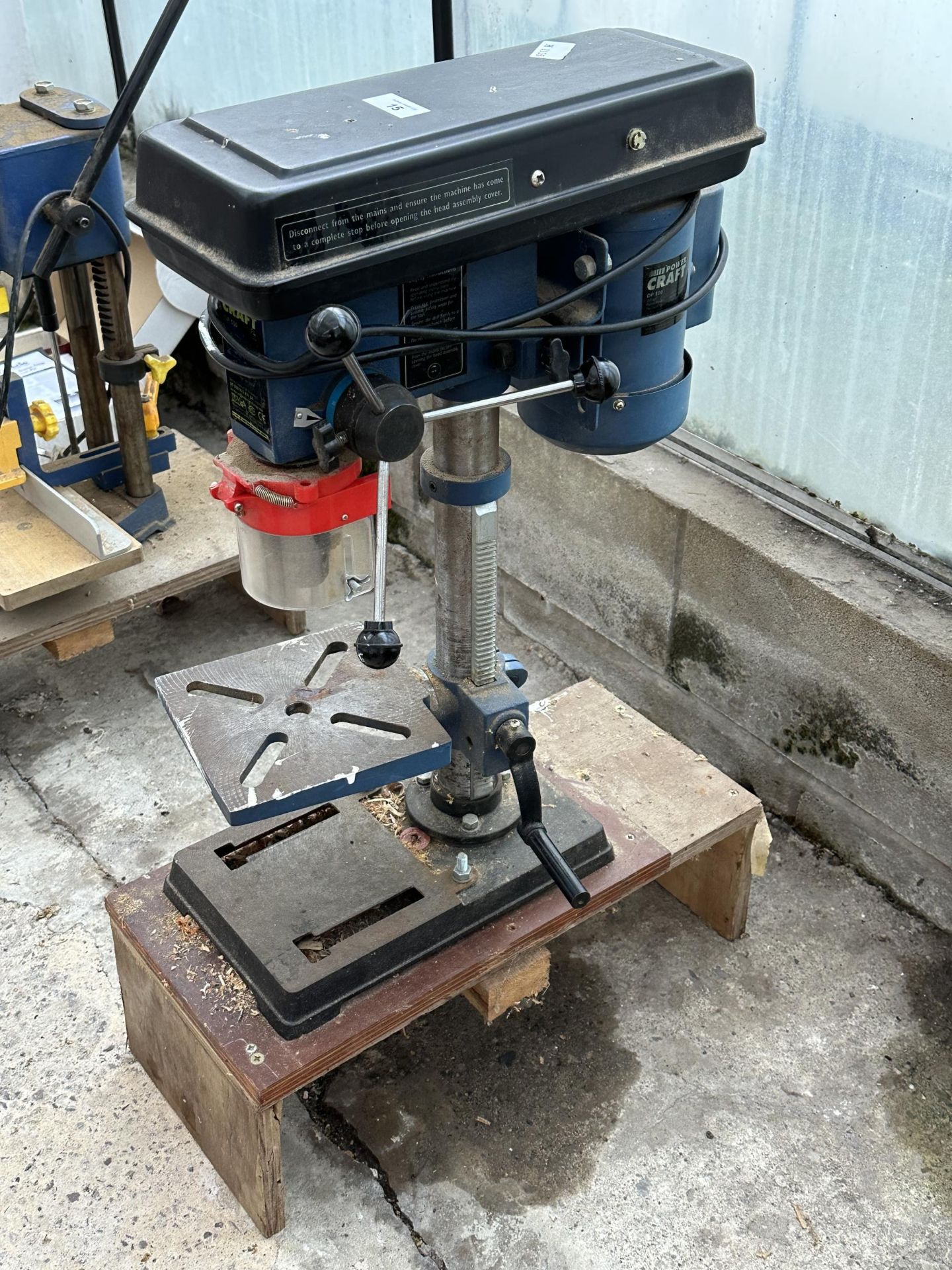 A POWERCRAFT ELECTRIC PILLAR DRILL NO VAT