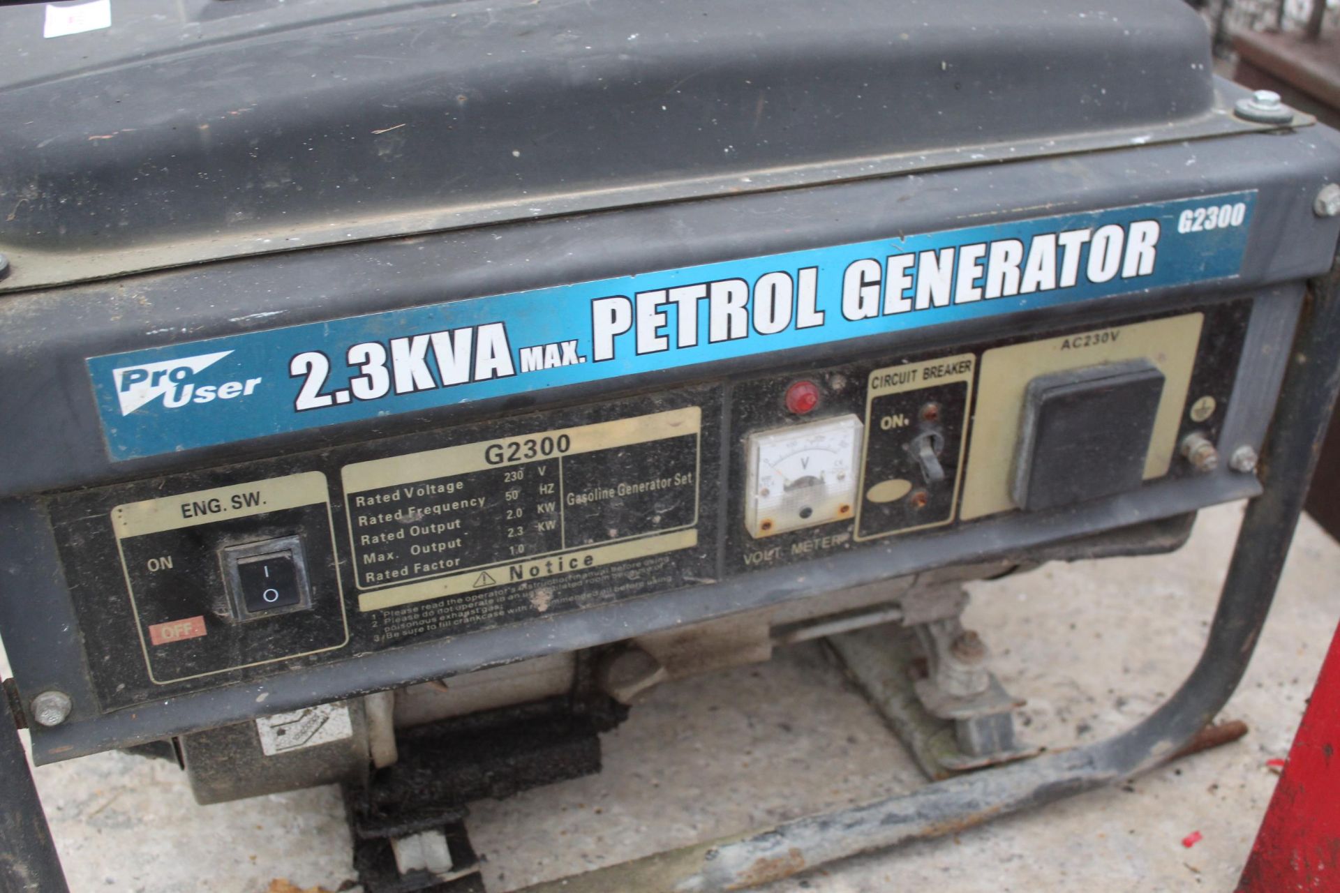 2.3 GENERATOR (NOT WORKING) NO VAT - Image 3 of 3