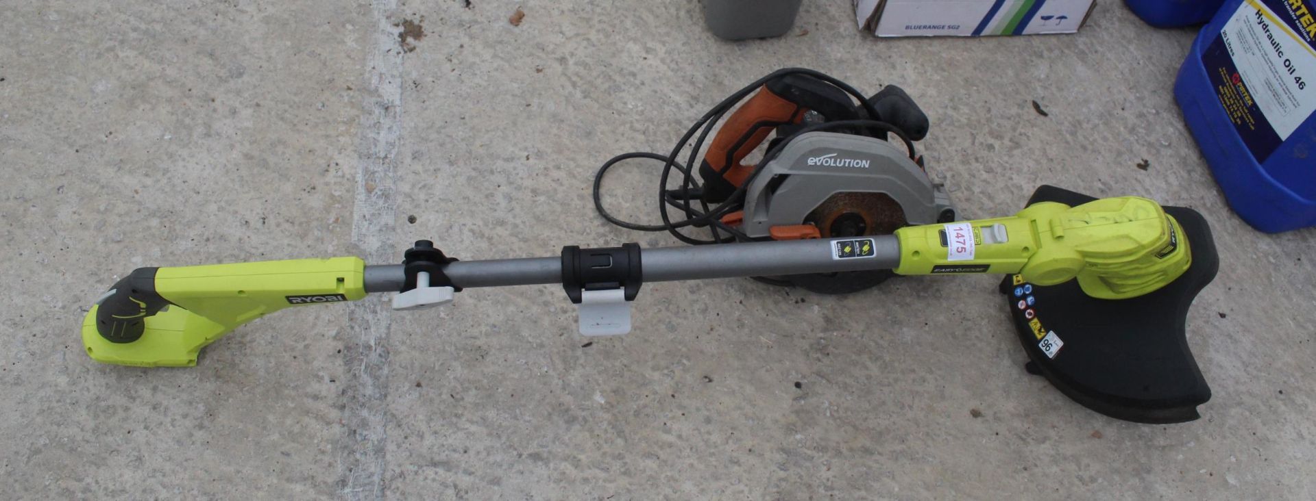 BATTERY STRIMMER AND CIRCULAR SAW NO VAT
