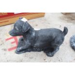 JACK RUSSEL DOG STATUE NO VAT