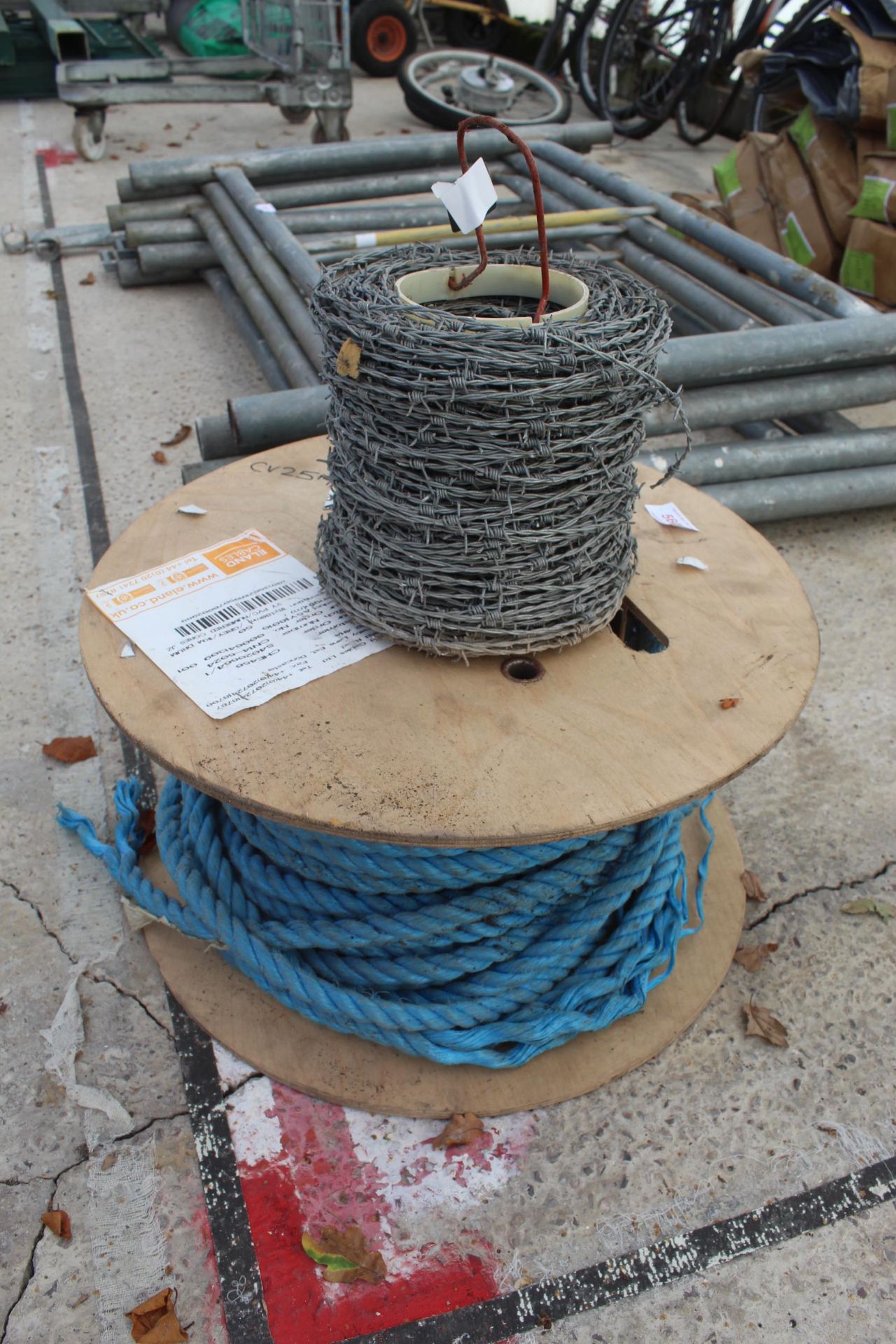 BARBED WIRE AND ROPE NO VAT