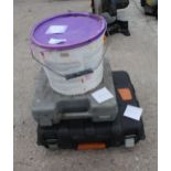 DRILL CASE & 18V PRO USER BATTERY DRILL & TUB OF PLASTER BOARD NAILS - NO VAT