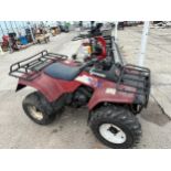 KAWASAKI BAYOU 4X4 QUAD BIKE NEEDS A NEW BATTERY BUT STARTS WITH THE PULL CORD FRONT BRAKES IN