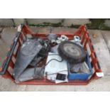 BOX OF CABLES AND TRAILER SPARES NO VAT