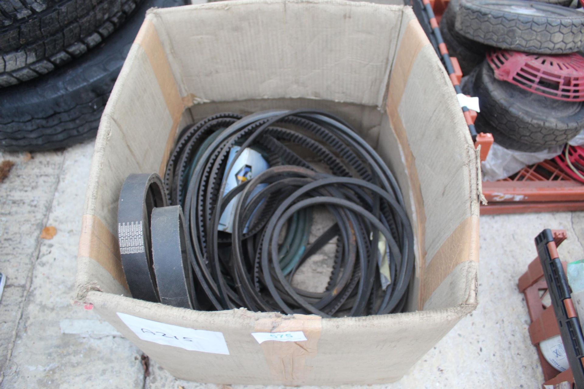 BOX OF NEW VEE ASSORTED BELTS NO VAT