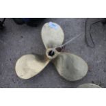 THREE BLADED BRASS/BRONZE PROPELLER 15 X 9 NO VAT