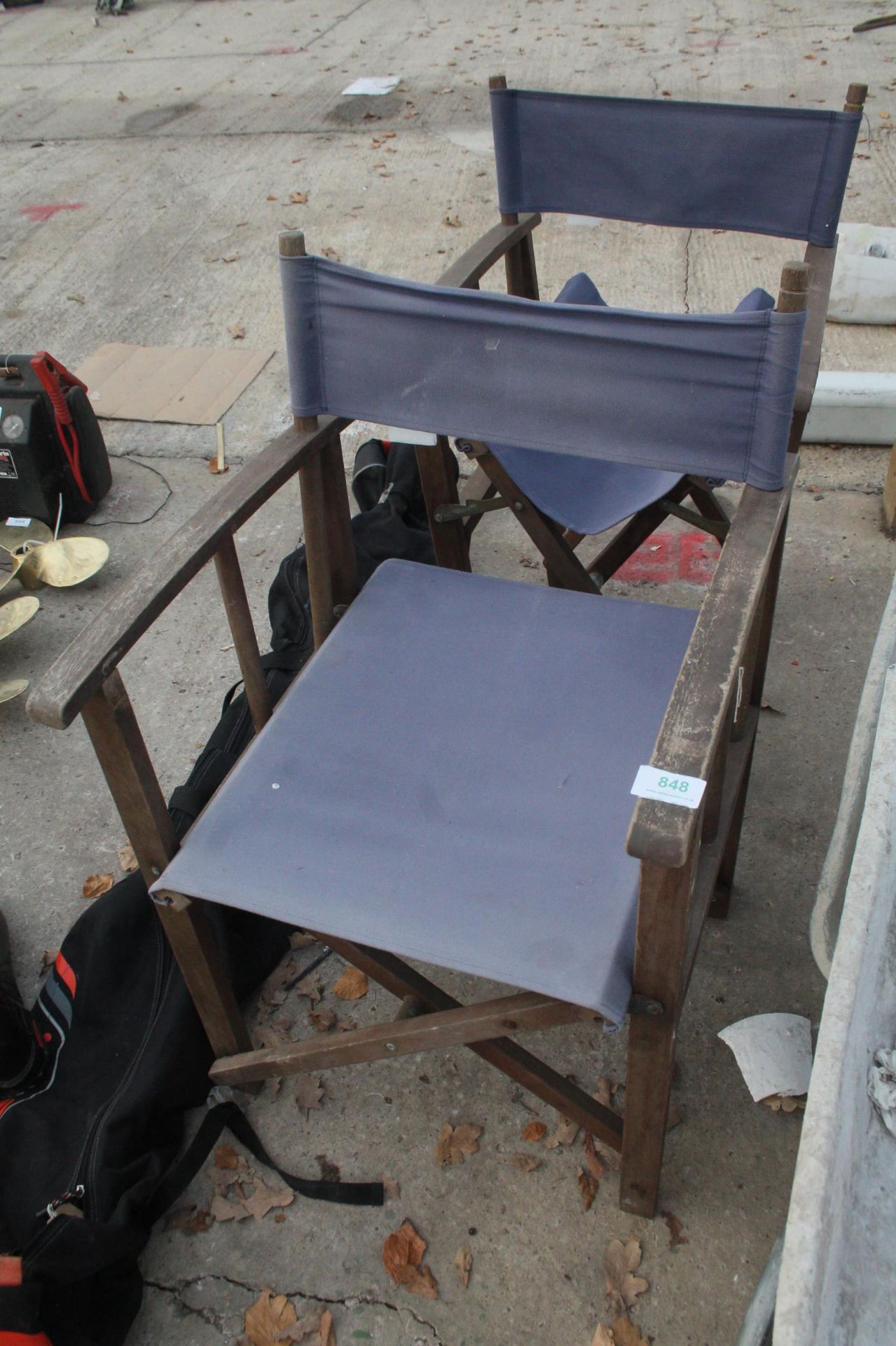 2 DIRECTORS CHAIRS NO VAT - Image 2 of 2