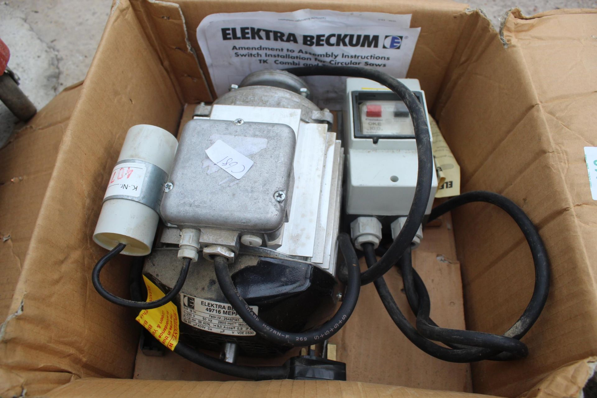 ELEKTRA BECKUM MOTOR NO VAT - Image 2 of 3