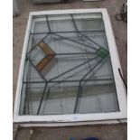 STAINED GLASS WINDOW, ELECTRICAL LIGHT FITTINGS NO VAT