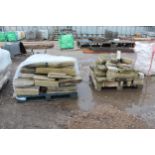 2 PALLETS OF YORK STONE PIECES NO VAT