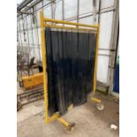 WELDING SCREEN ON WHEELS NO VAT