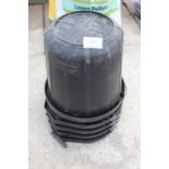 5 BLACK BUCKETS + VAT