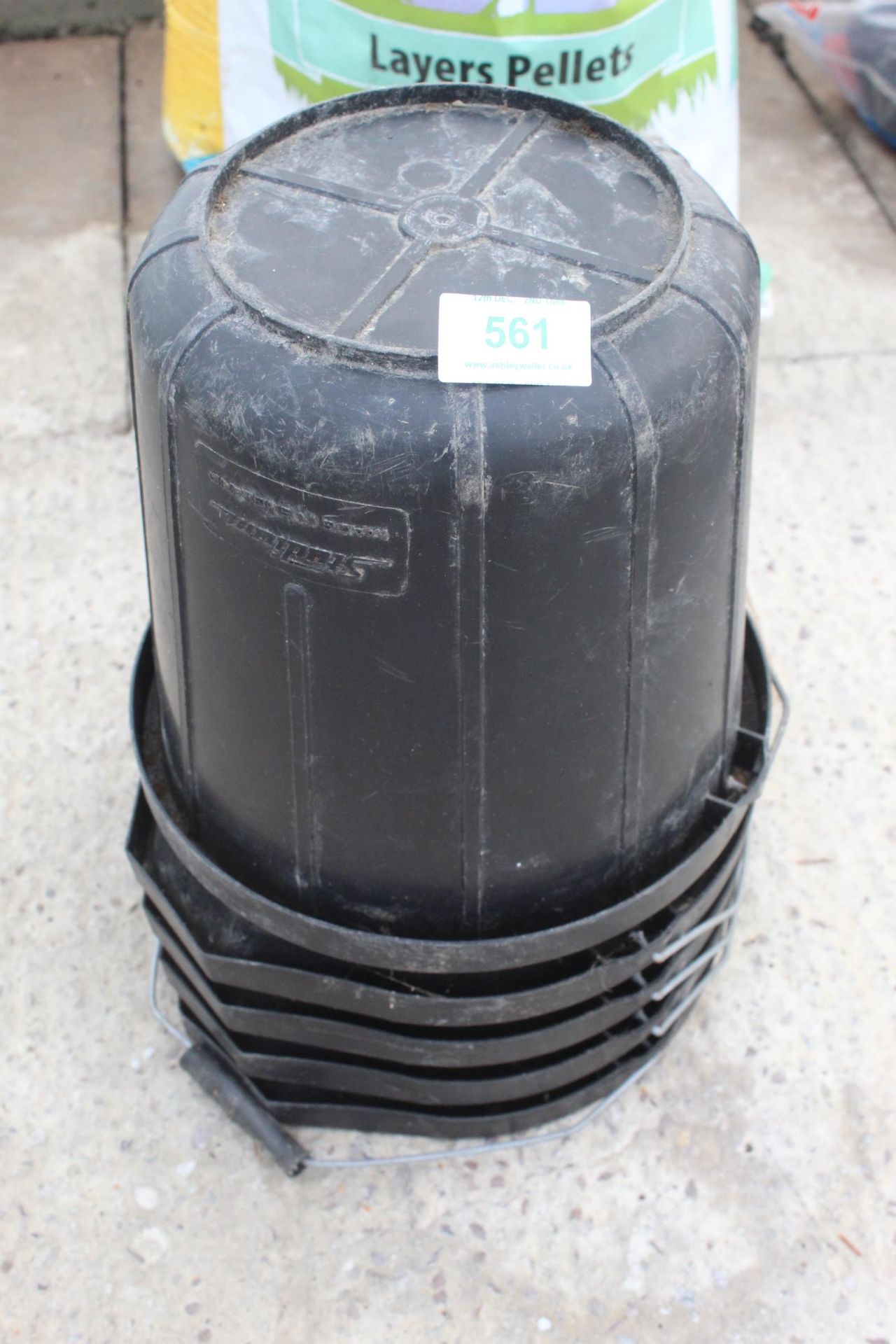 5 BLACK BUCKETS + VAT