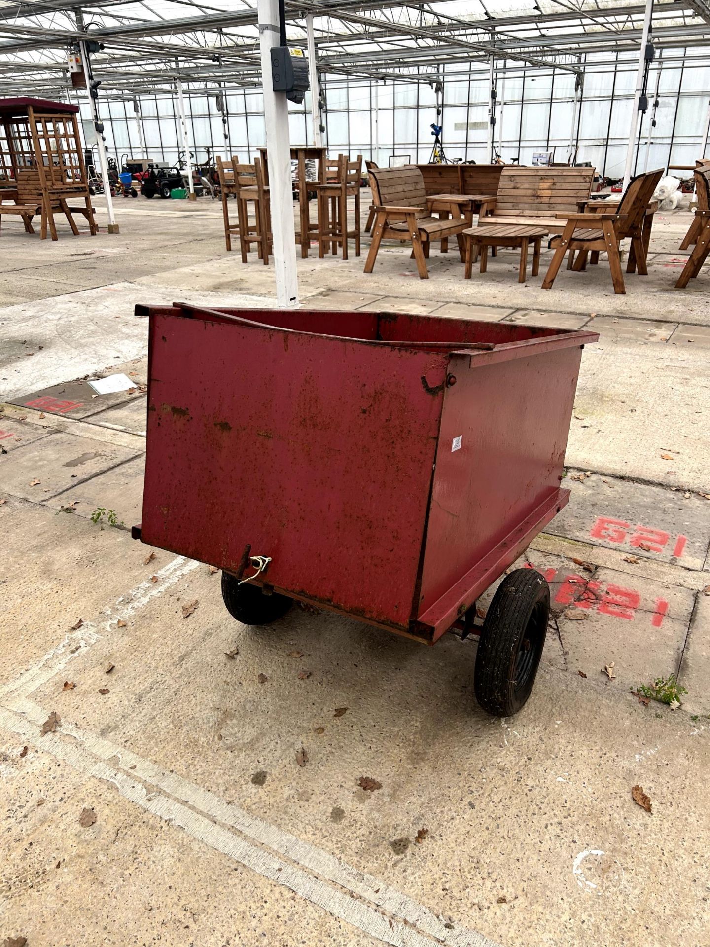 A SMALL LAWN MOWER TRAILER NO VAT - Image 4 of 5