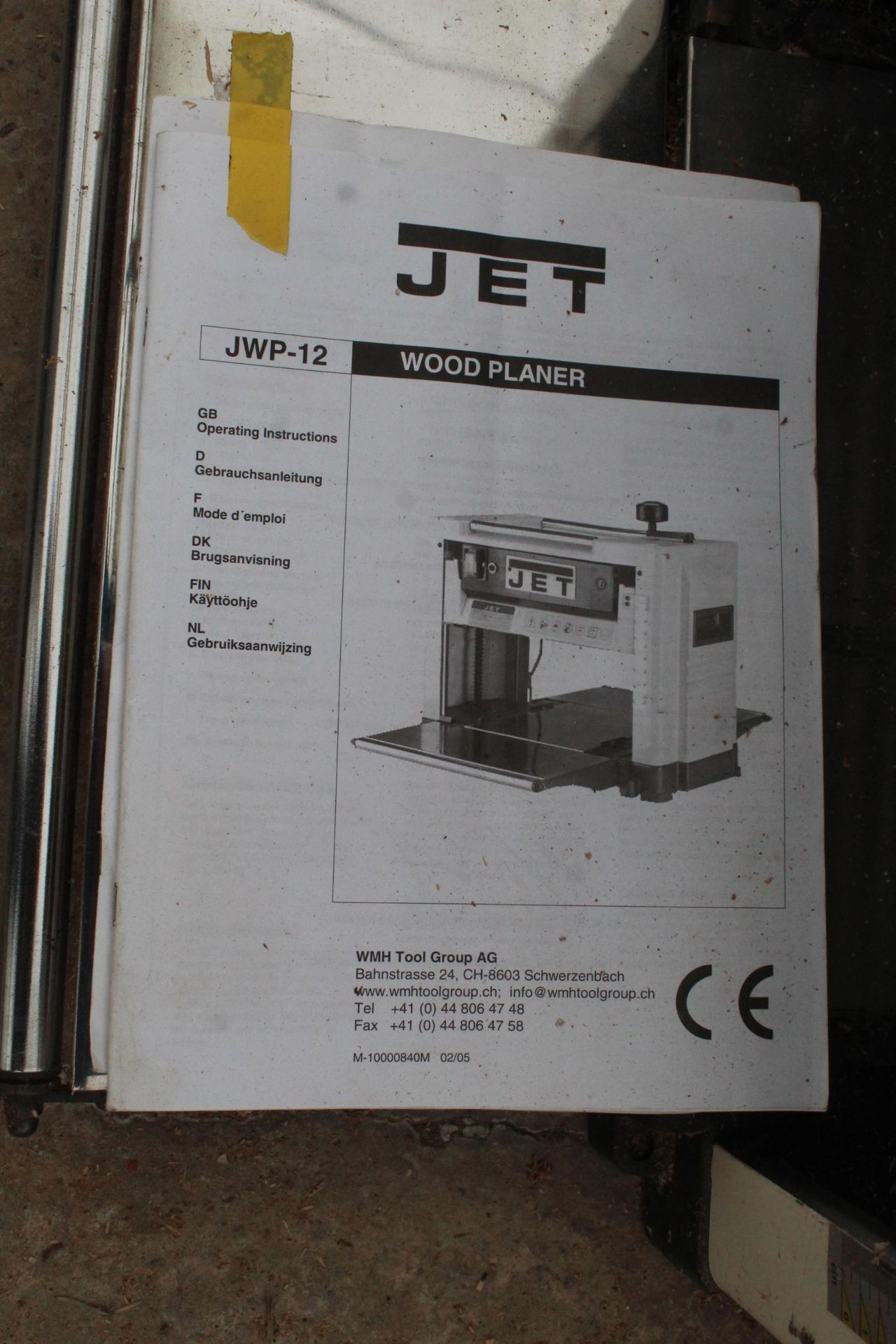 JET JWP- 12 WOOD PLANER NO VAT - Image 4 of 4