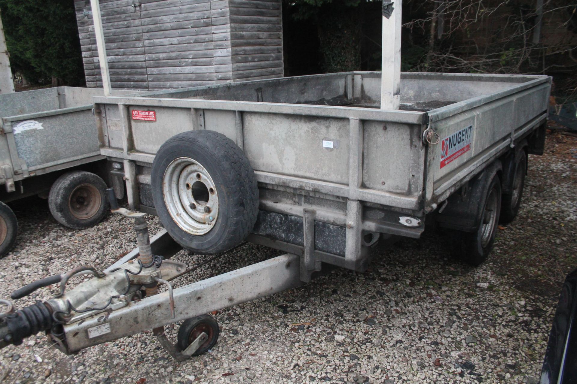 IFOR WILLIAMS 10' EXCAVATOR TRAILER. NO VAT - Image 3 of 4