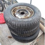 THREE WHEELS & TYRES - NO VAT