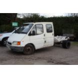 TRANSIT 2.5 TURBO DIESEL BOX VAN T458 RAX NO WARRANTIES ARE GIVEN OR IMPLIED NO VAT