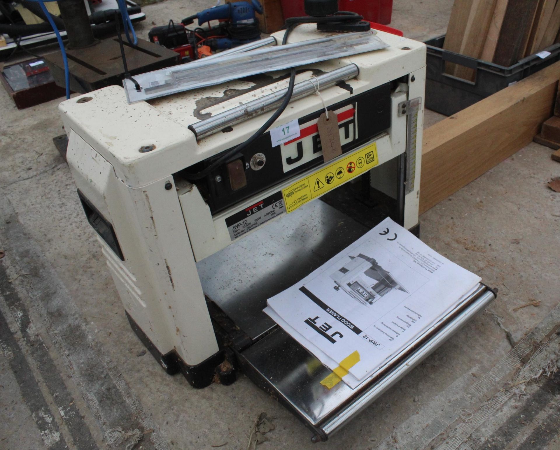 JET JWP- 12 WOOD PLANER NO VAT - Image 2 of 4