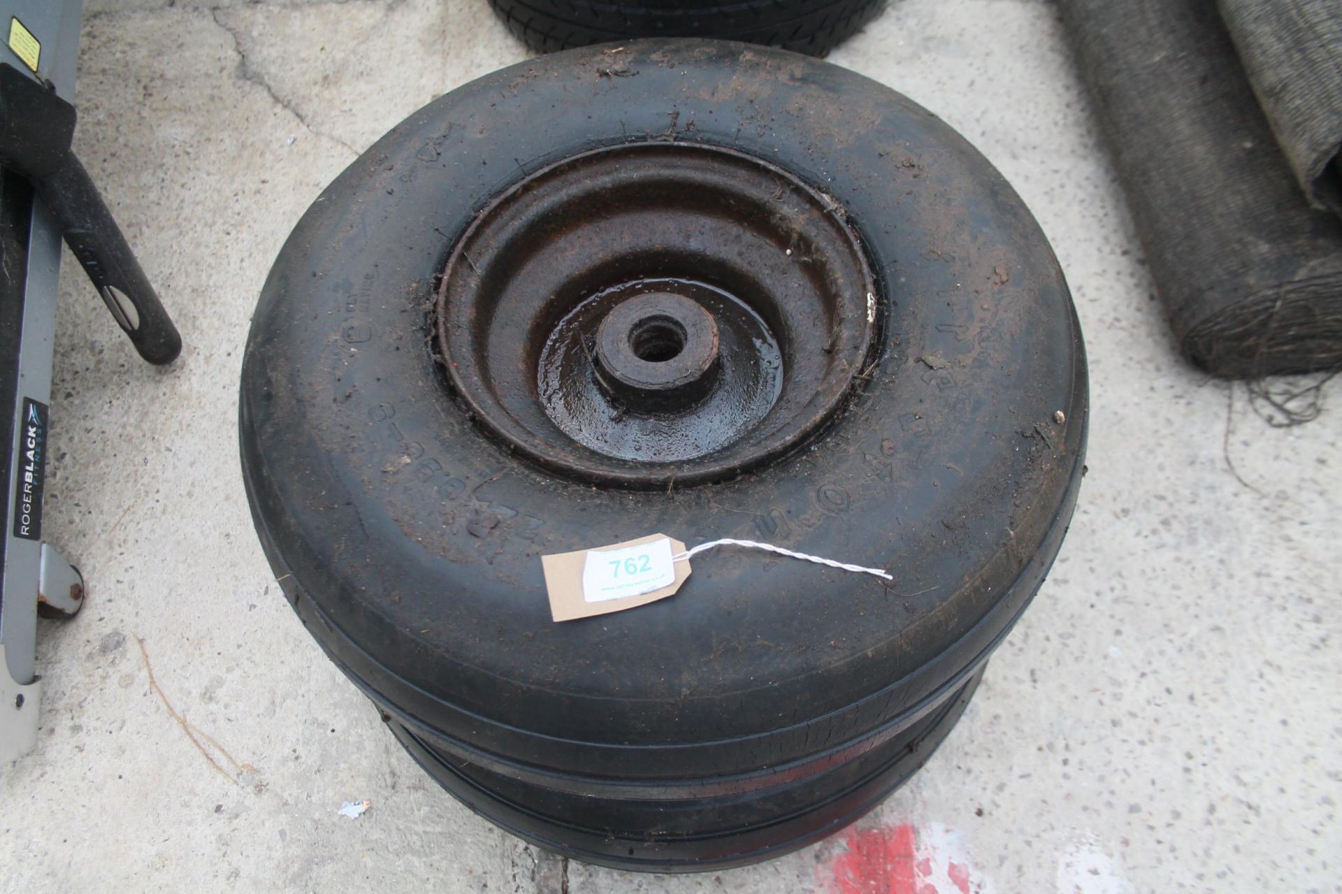 2 STEEL WHEELS/TYRES (WORKING) NO VAT