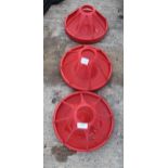 3 CHICKEN FEEDERS NO VAT