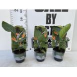 THREE BIRD OF PARADISE HOUSE PLANTS PLUS VAT TO BE SOLD FOR THE THREE