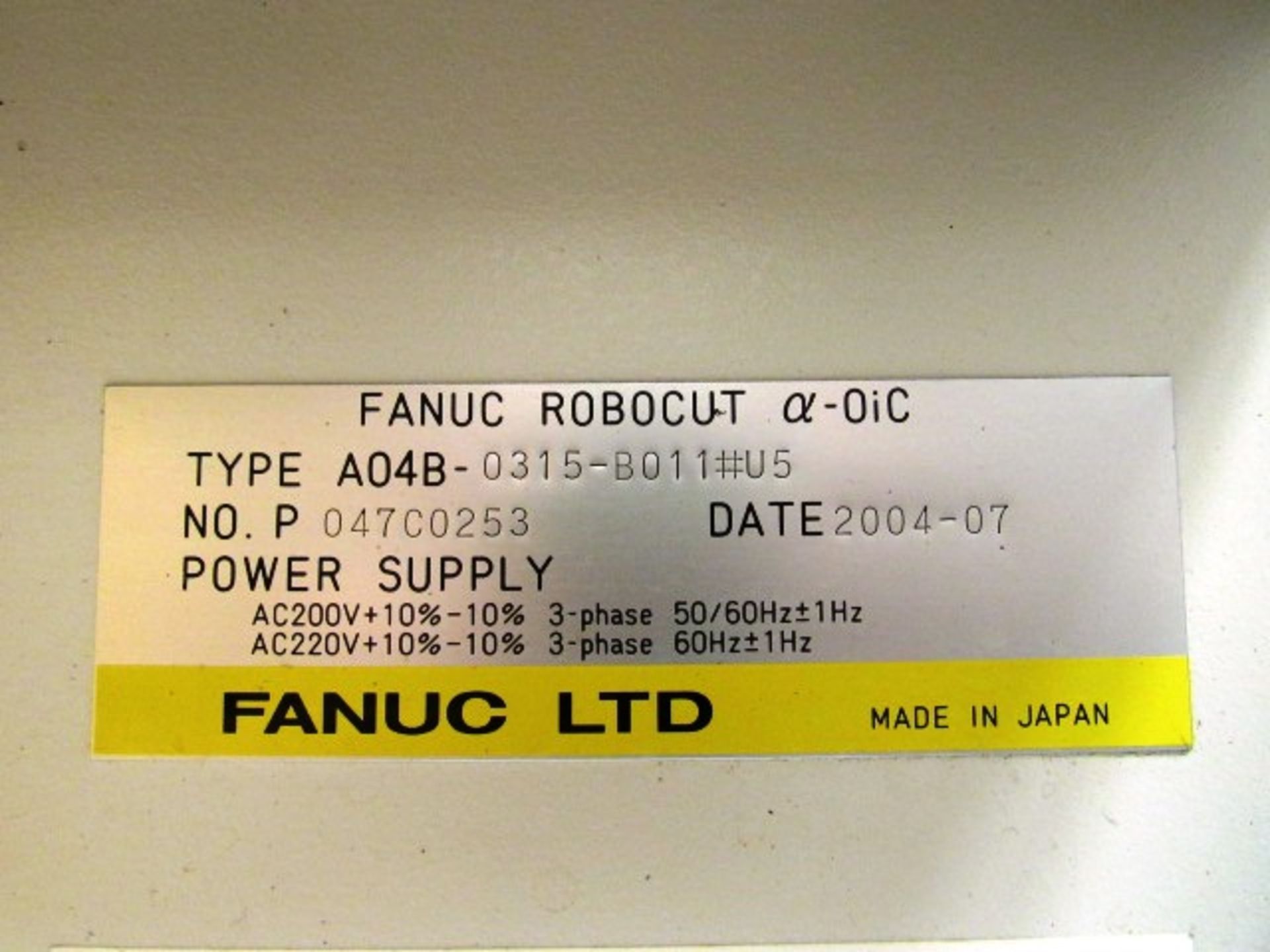 Fanuc Robocut a-oic CNC Wire EDM - Image 11 of 11