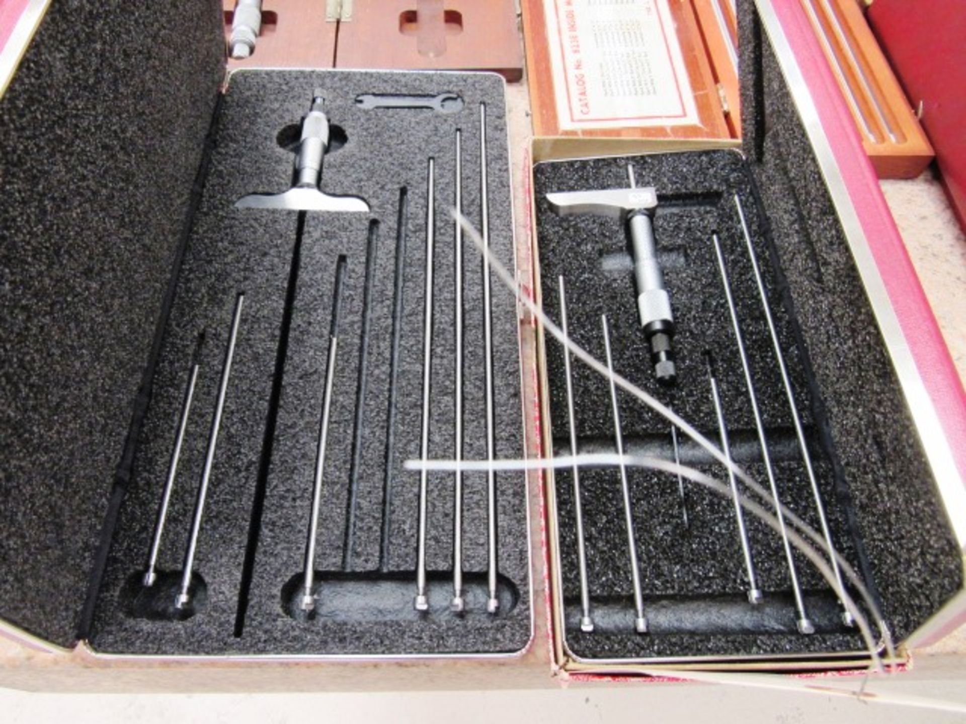 (2) Starrett Depth Micrometer Sets