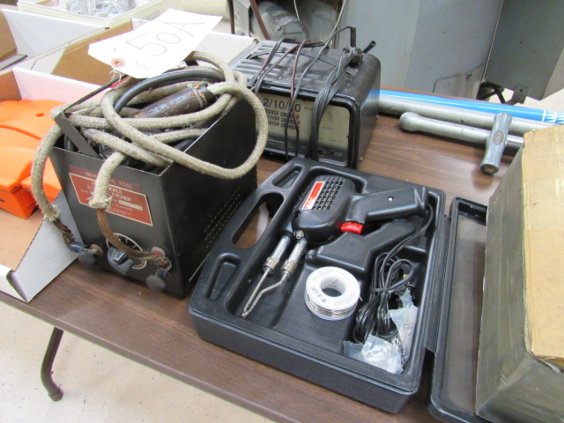 Weller D550, 2/10/50 Battery Charger & Martindale Electric Etcher