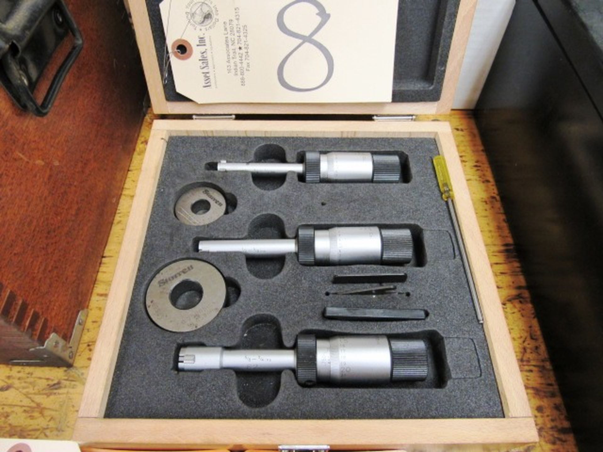 Starrett S78DZ Internal Micrometer Set with Rings