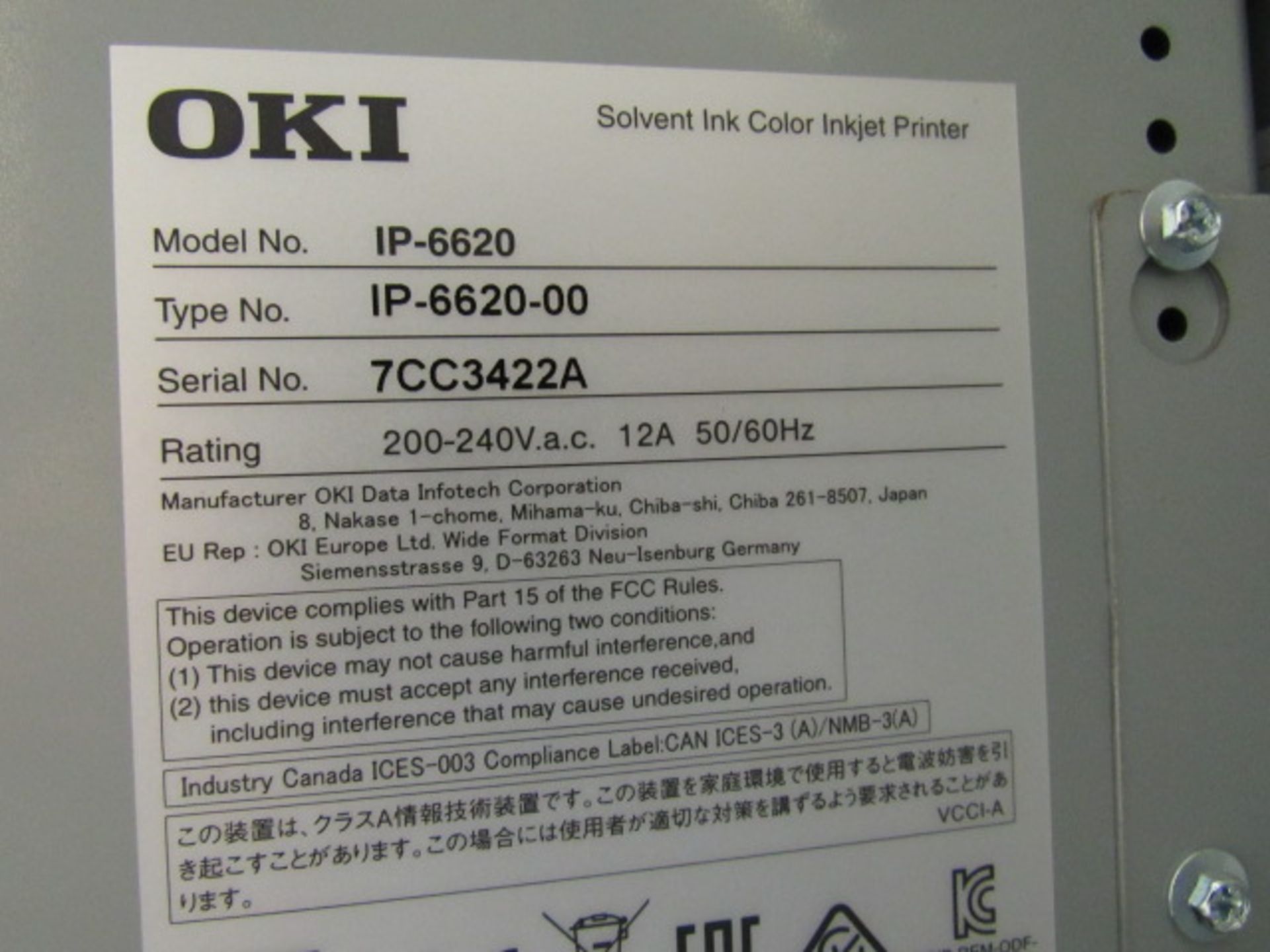 OKI M-64s-IP-6620 Full Color Printer - Image 8 of 8