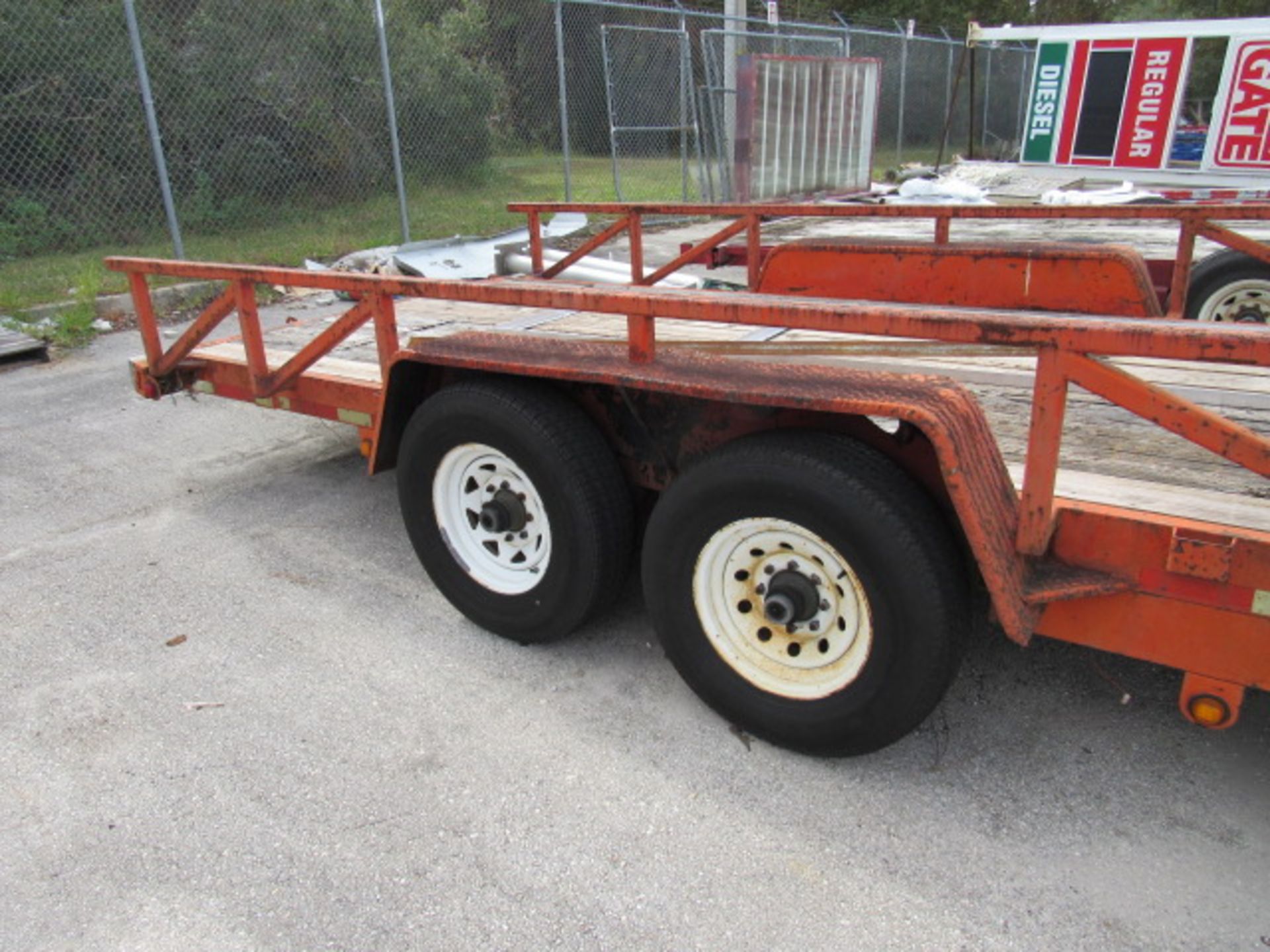 8' x 20' Wood Dual Axel Trailer - Image 3 of 8