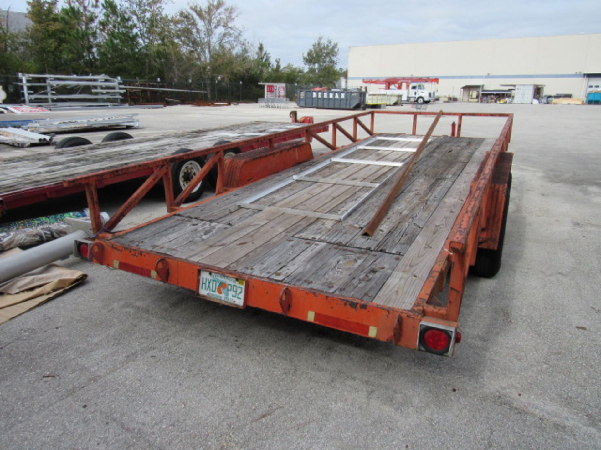 8' x 20' Wood Dual Axel Trailer - Image 4 of 8