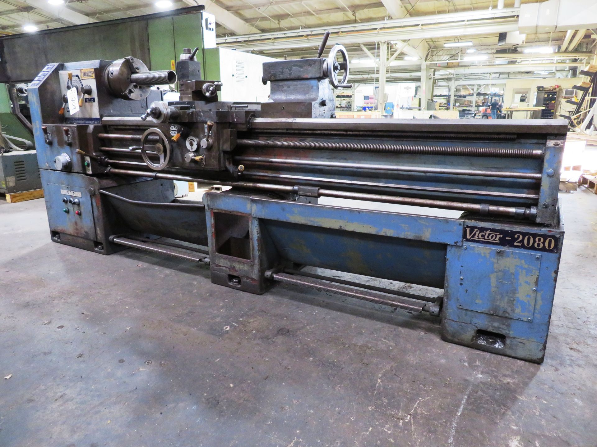 Victor 20'' Swing x 80'' Center Distance 2080 Gap Bed Engine Lathe