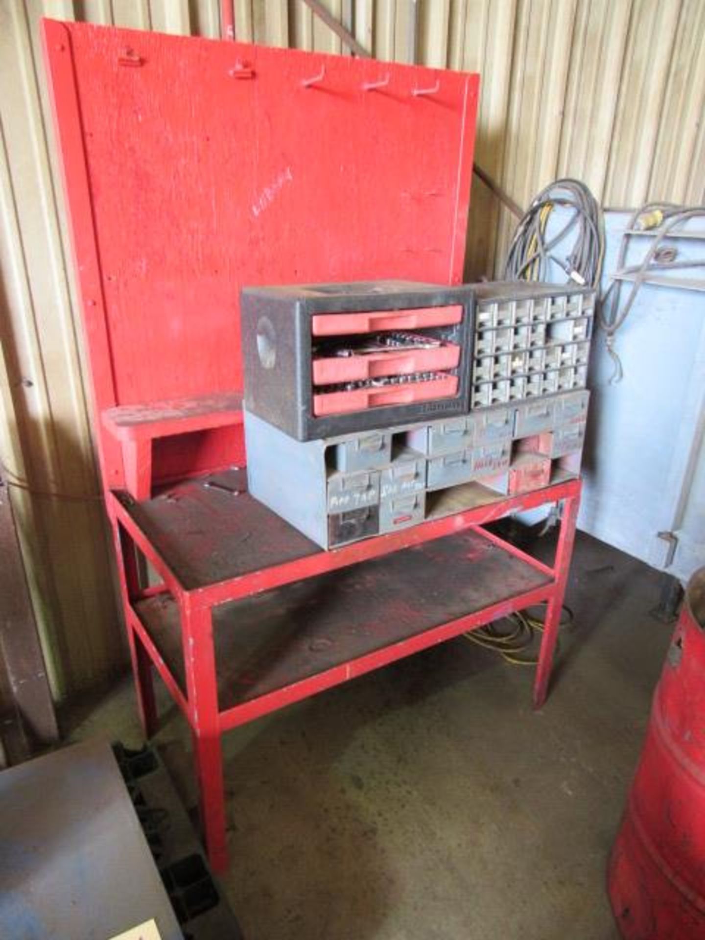 Steel Workbench with 3 Cabinets