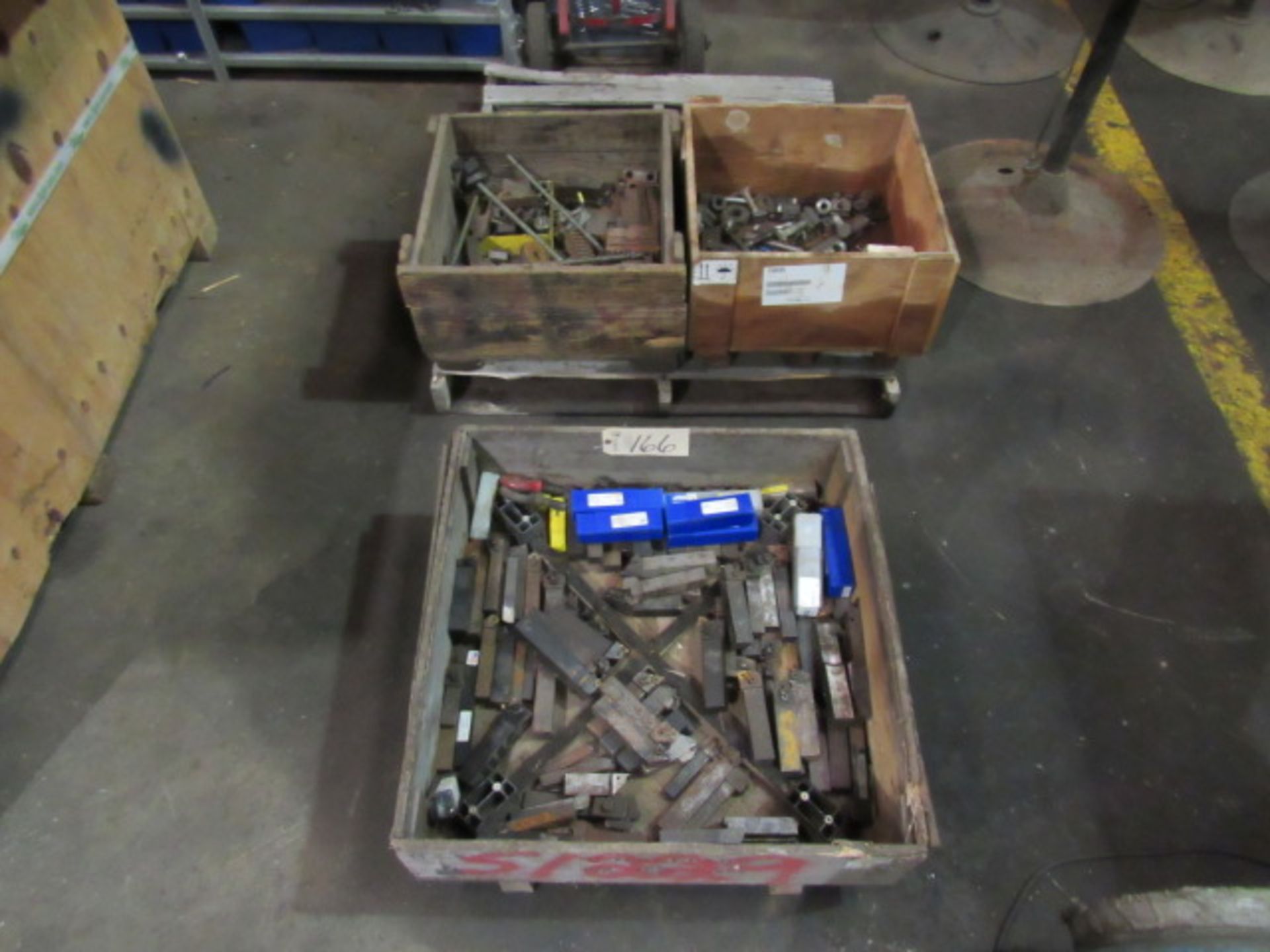 (3) Crates with Lathe & Set-Up Tooling