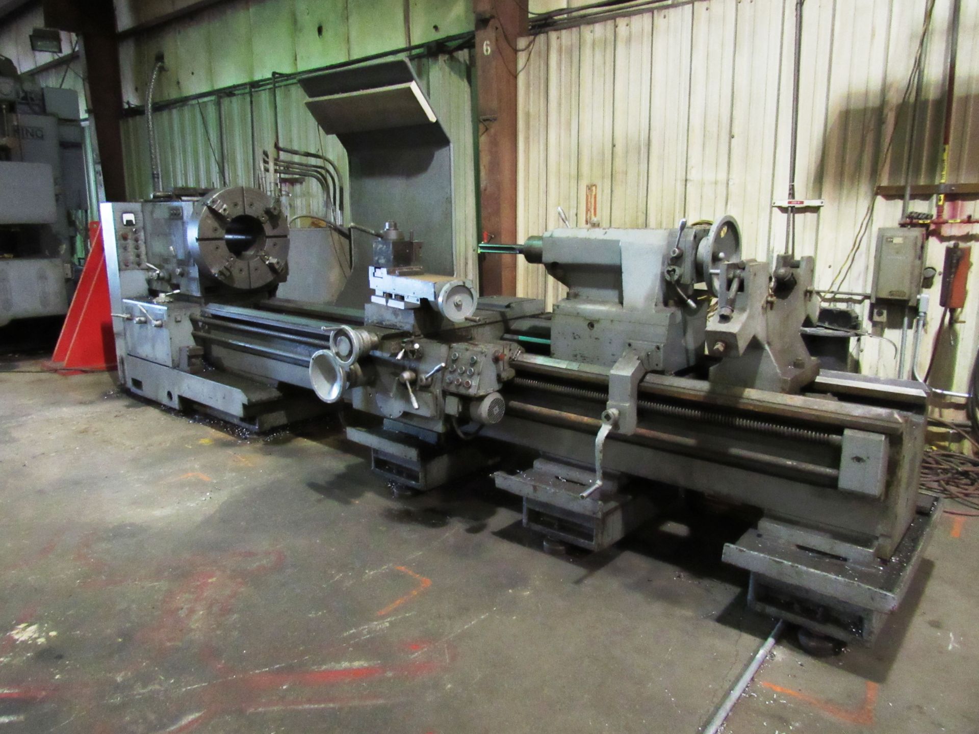 Poreba 40'' Swing x 96'' Center Distance TPL-90/M Big Hole Engine Lathe