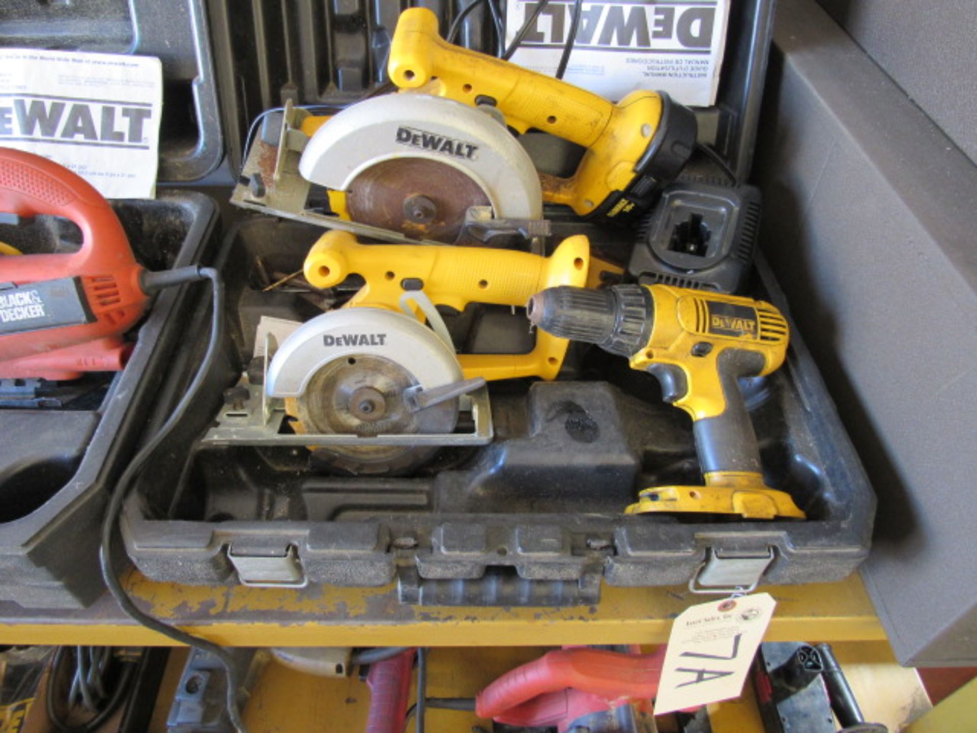 (2) Dewalt 18 Volt Saws, Drill & Battery & Charger