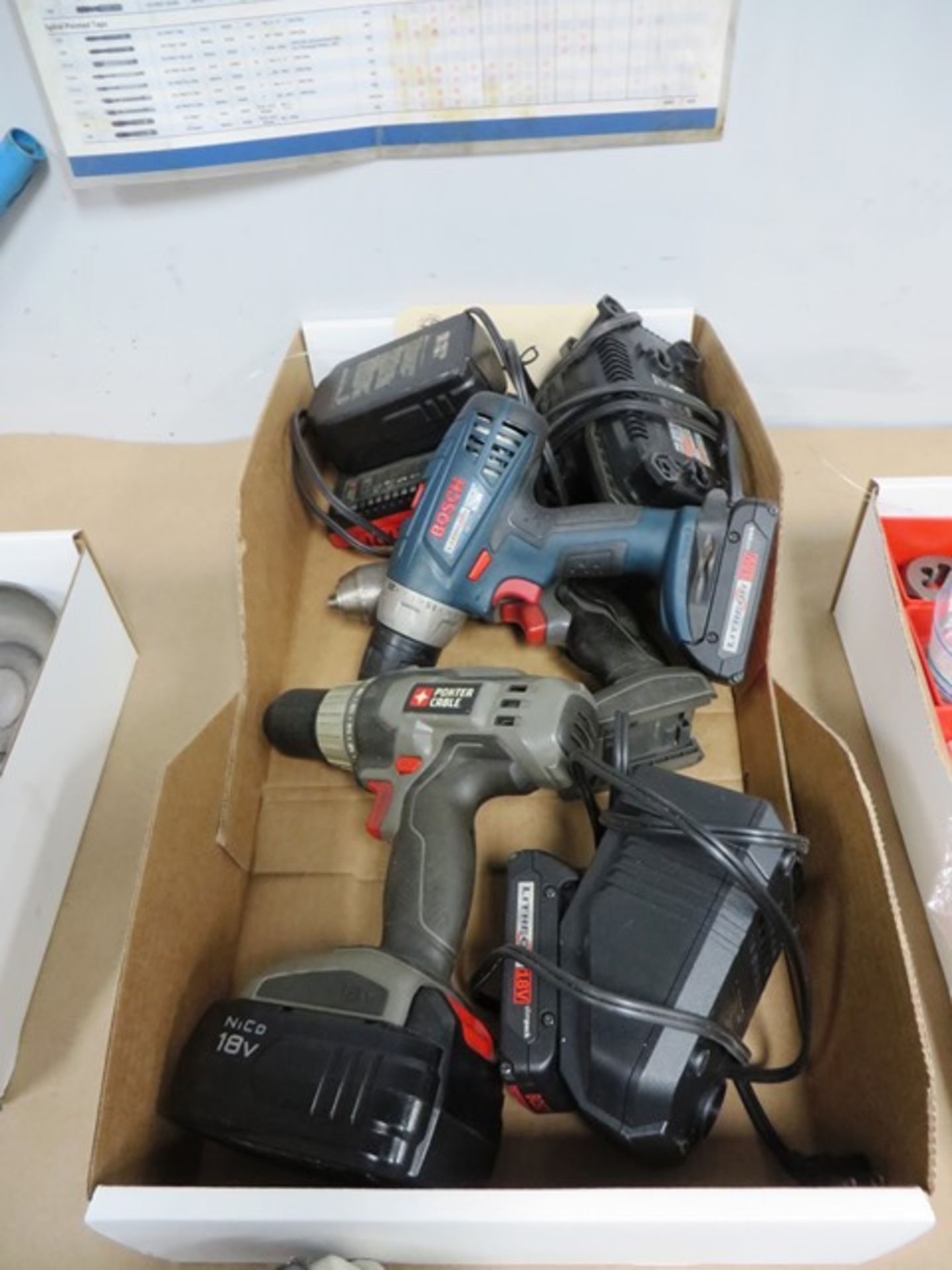 Assorted Cordless Drills with Chargers