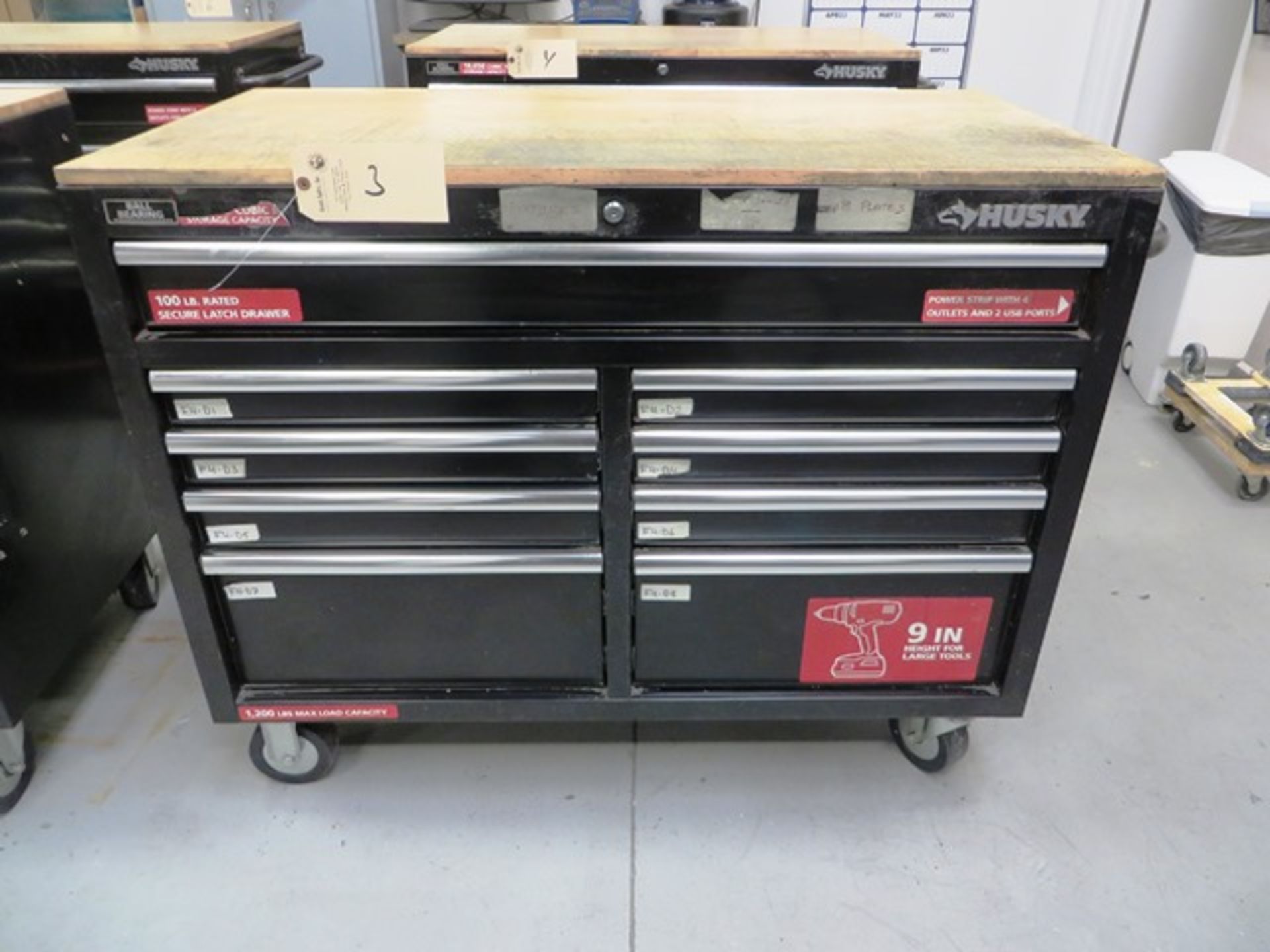 Husky 9 Drawer Portable Tool Box